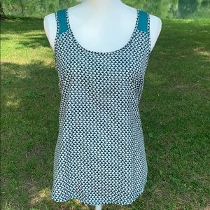 The Limited Camisole Size Small Teal White &Black